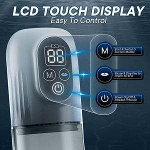 Neue Elektrische LCD-Penispumpe zur Penisvergrößerung, Penistrainer, Saug-Masturbator für Männer, <span class=keywords><strong>Penis</strong></span>-Pumpe, Sexspielzeug für Männer - Product Image 4