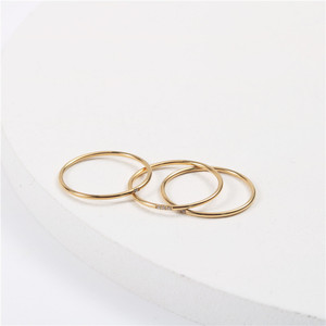 Joias Joolim Atacado Anéis Delicados Banhados a Ouro <span class=keywords><strong>18K</strong></span> Anéis de Aço Inoxidável com Zircônia para Mulheres - Product Image 6