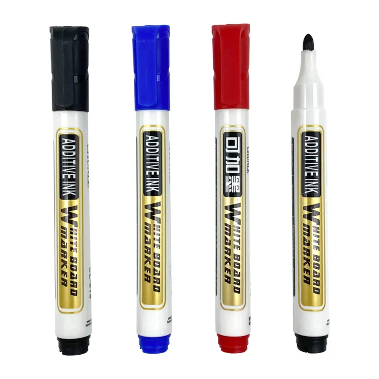 Factory custom logo cheap refillable whiteboard marker Pen 2mm tip multicolor non-toxic dry erase white board marker set