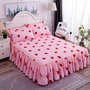 ผ้าคลุมเตียงขนาดควีนไซส์ผ้าปูเตียงนุ่มผ้าปูที่นอนพร้อมปลอกหมอน R1461 - Product Image 2