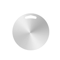 Planche à découper ronde double face en acier inoxydable 304, antibactérienne, à décongélation rapide, accessoire de cuisine pour une découpe pratique