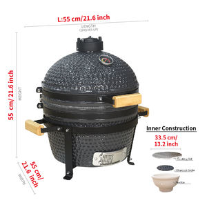 SEB <span class=keywords><strong>KAMADO</strong></span> Barbecue portable de 16 pouces Fumoir de table MiniMax pour barbecue extérieur Grill en céramique - Product Image 2