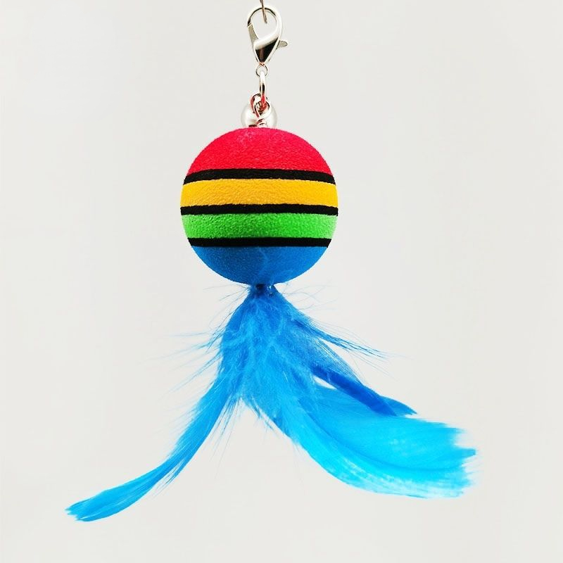 ลูกบอลสีรุ้งสีฟ้า