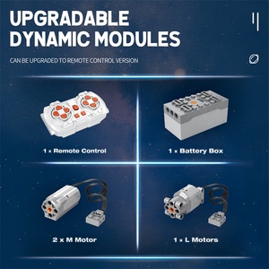 Serie Space Wars DIY eléctrico antiaéreo RC pistola de defensa aérea sin pistola ensamblada juego de juguete de construcción para niños - Product Image 3