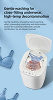 Lave-linge automatique 3 kg avec fonction lavage à l'eau chaude, mini lave-linge automatique
