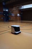 Robot Pembersih Komersial Otomatis MiCity dengan Navigasi Laser, Penyapu, Penggosok, Penyedot Debu, dan Pel, Dilengkapi Tangki Air 37L dan Pembersih Tepi