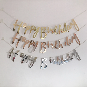 זול צבעוני אישית יום הולדת תינוק מקלחת המפלגה תליית קישוט הולדת שמחה נייר גרלנד לסכל באנרים דגלי - Product Image 5