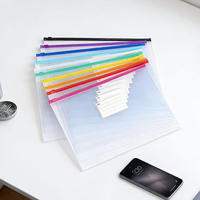 Pochette de classement transparente en PVC personnalisable avec fermeture éclair, haute qualité, marque Gzbjjx, modèle à fermeture à glissière, pour documents et dossiers, bord scellé