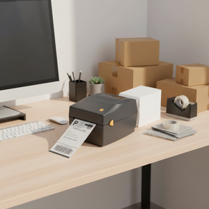 FanFold 100x150 мм курьерские этикетки с низким MOQ термоклейкая транспортная этикетка 4x6 термоэтикетки с перфорированной - Product Image 2