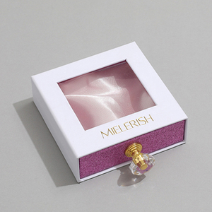 Luxury Custom Logo Jewelry Packaging Display <b>Box</b> for Jewelry <b>Gift</b> <b>Box</b> Side Open Drawer Jewelry <b>Box</b> with <b>Clear</b> Window - Product Image 4
