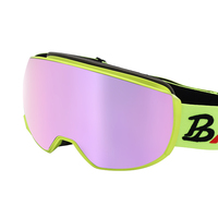 BAOLIDEN JR029 Lunettes de ski tendance avec boucle de sangle rapide, commande à une main, lunettes de snowboard, ajustement facile, protection UV400, anti-buée
