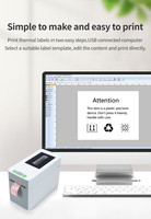 Machine thermique claire d'imprimante de petites étiquettes d'impression sans fil portative USB/Bue Tooth pour le magasin de logistique express HL300