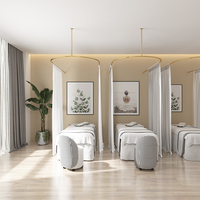 Simple lumière luxe salon rideaux chambre fille Salon de beauté cloison rideau Support tringle occultant rideau Support cadre