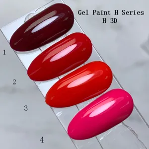 OEM ODM factory supplier uv gel gel nail polish highly concentrated in pigments Paint Art gel