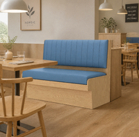 Bancs de restaurant commerciaux sur mesure, sièges rembourrés pour café, bar, restaurant