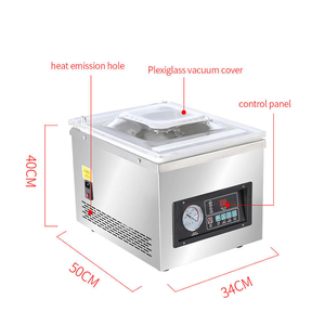 DZ-260A Stainless Steel Small Desktop Supermarket Factory Packaging Beef <b>Fish</b> Seafood Vegetable Vacuum Sealing Machine - Product Image 5