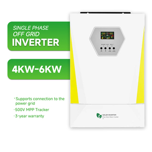 <strong>3</strong> Years Warranty 500v Durable Mppt 48v Pure <strong>Sine</strong> <strong>Wave</strong> Inverter 6kw off Grid Single <strong>Phase</strong> Solar Inverter for Home - Product Image 4