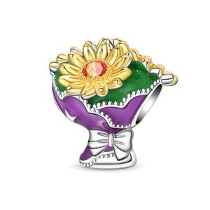 Breloques en forme de cœur en argent et zircon pour Pandoraer, pour enfants, femmes, hommes, à porter tous les jours - Product Image 3