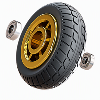 Rouleau abdominal doré de qualité supérieure avec roulements silencieux pour entraînement de base à domicile, fabrication OEM professionnelle, vente en gros