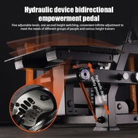 Placa cargada Glute Drive Hip Trainer Máquina abductora de pie Ejercicio Equipo de interior Máquina de empuje de cadera
