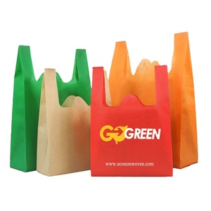 Tái Sử Dụng Vải Có Thể Gập Lại Không Dệt Mua Sắm Nhiệm Vụ Nặng Nề Khuyến Mại Không Dệt Túi, Phẳng Không Dệt T-Shirt Không Dệt Túi 50gsm - Product Image 3