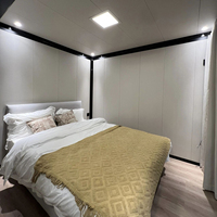 Casa Contenedor Expandible de Lujo de 2 Pisos, Villa Modular Prefabricada Moderna con Balcón y Escaleras para Vivienda Residencial