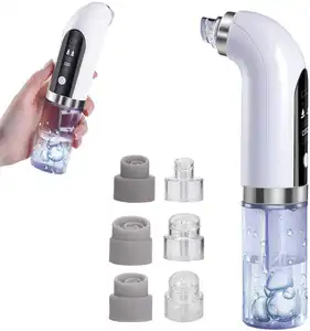 Best Selling 5 In 1 Blackhead Remover Small Bubble Pore Cleaning Liquid Vacuum Blackhead Remover With Water