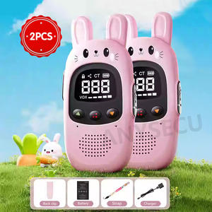 เครื่องส่งรับวิทยุสำหรับเด็ก 2 ชิ้น ของเล่นอิเล็กทรอนิกส์สำหรับเด็ก วิทยุโทรศัพท์เด็ก ระยะการสื่อสารไกล ของขวัญวันคริสต์มาส วันเกิด สำหรับเด็กชายและเด็กหญิง - Product Image 6