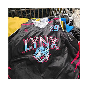 Camiseta de <span class=keywords><strong>baloncesto</strong></span> de fútbol de <span class=keywords><strong>segunda</strong></span> <span class=keywords><strong>mano</strong></span> de alta calidad, camiseta de poliéster de algodón mixto, ropa deportiva de grado para adultos, fardos de verano - Product Image 2