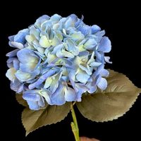 Buket Bunga Hydrangea Sutra Berkualitas Tinggi, Bunga Hydrangea Palsu dengan Batang untuk Dekorasi Pusat Meja Pernikahan (Grosir)