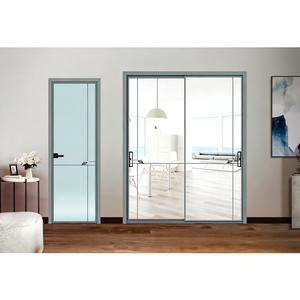 Portes coulissantes en alliage titane-magnésium, simple vitrage, à rupture de pont thermique, antivol, insonorisées, écoénergétiques, pour cave à vin et hôpital - Product Image 6