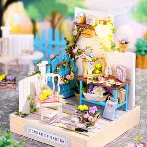 Sweet <b>Talk</b> DIY Miniature Tea House Model Kit With Lights For Girls Creative Gift - Product Image 4