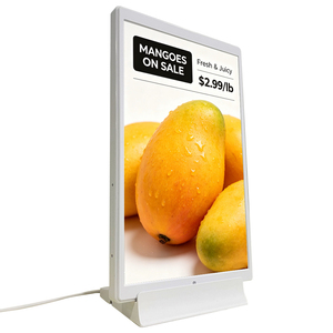 Pantalla digital vertical de 10.1 pulgadas a todo color con reproductor de video LCD para señalización de precios en tiendas de té con leche, supermercados y etiquetas electrónicas de estantería (ESL) - Product Image 1