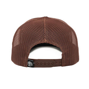 TcapChina Gorra Trucker de Cuero Personalizada de 5 Paneles, Gorra Deportiva de Malla - Product Image 5