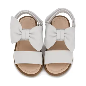 Choozii New Fashion Beautiful Children Dress Shoes Summer Girls White Sweet Bow Princess Sandals Kids Leather Shoes