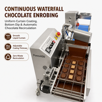 Machine d'enrobage de chocolat, ligne d'enrobage, tunnel de refroidissement, enrobeuses, équipement de production de biscuits, gaufrettes et bonbons, machines industrielles