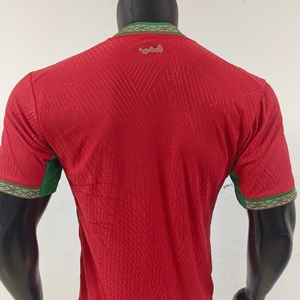 Conjuntos de Camisetas de la Selección Nacional de Marruecos 2026-2027, Versión Jugador, Local y Visitante, Cuello en V, Manga Corta, 100% Poliéster, Antibacterianas, Tallas Grandes - Product Image 2