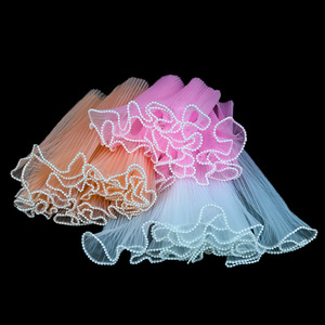Ruban de gâteau délicat en maille, matériau décoratif multi-usage <span class=keywords><strong>pour</strong></span> gâteau de mariage, arrangement floral, décoration de fête - Product Image 2