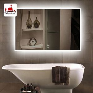 Specchio da Bagno Moderno Quadrato in Stile Americano con Cornice in Alluminio, Retroilluminato a LED, IP66, Antiappannamento, Illuminato per Hotel Commerciali - Product Image 2