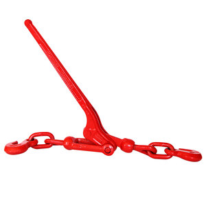 Attache-câbles de qualité supérieure, rouge, imprimé, de type levier, de 1/4 à 5/16 pouces, avec crochet - Product Image 1