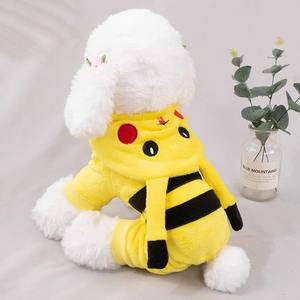 Vente chaude, design créatif, vêtements d'hiver chauds pour chat et chien, tenue de transformation <span class=keywords><strong>Pikachu</strong></span>, vêtements pour chien pour l'automne et l'hiver - Product Image 4
