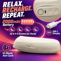 Oreiller cervical ergonomique en mousse à mémoire de forme avec chaleur apaisante et massage profond pour les dormeurs sur le dos et sur le côté, soutien du cou