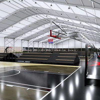 Tenda Sportiva Personalizzata a Grande Apertura, Struttura in Alluminio, Copertura Impermeabile in PVC, Basso MOQ, per Calcio e Basket