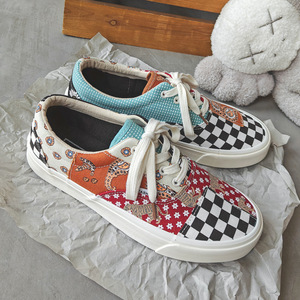 2024 Fashion Colorful <b>Print</b> All Season Comfort Women Vulcanized Casual Running Sneakers with Rubber Outsole - Product Image 1