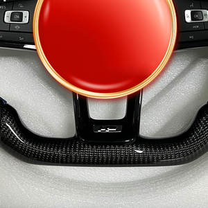 Kit de volant de voiture en cuir et fibre de carbone compatible avec Volkswagen VW <span class=keywords><strong>Golf</strong></span> 4 5 6 <span class=keywords><strong>7</strong></span> 8 GTI <span class=keywords><strong>R</strong></span> Line MK5 MK6 MK7 MK8 2015 <span class=keywords><strong>2016</strong></span> 2017 - Product Image 5