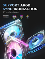 Ventilateurs PC à lame inversée Infinity de haute qualité RGB ARGB 120mm Ventilateur de refroidissement pour PC
