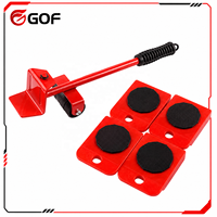 5 pièces Outils de manutention manuels pour meubles et objets lourds, Base à poulie, Boîte de transport pour gros articles, Économie de travail, Personnalisable OEM