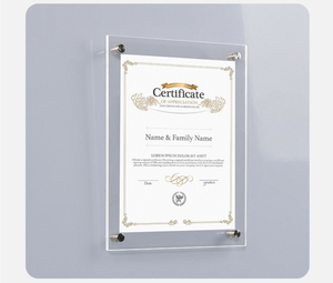 Cadre photo A4 en acrylique, cadre pour licence commerciale, cadre pour certificat d'autorisation en verre organique, cadre d'honneur - Vente en gros usine - Product Image 5