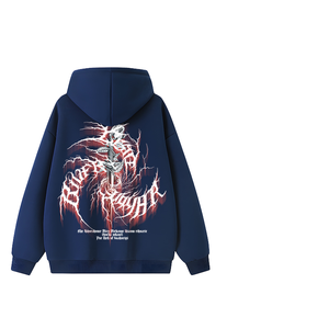 Sweat-shirt à capuche en tricot épais imprimé dessin animé pour garçons, coupe classique, personnalisé, en polyester/coton, pour hommes et femmes - Idéal pour le printemps - Product Image 1