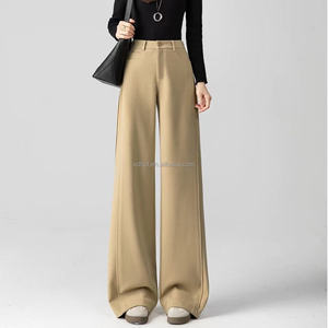 <span class=keywords><strong>Pantaloni</strong></span> <span class=keywords><strong>Eleganti</strong></span> da Ufficio per Donna, a Campana, <span class=keywords><strong>Vita</strong></span> Alta, Primaverili/Estivi, Tinta Unita, Sottili, Gamba Larga, Casual, Comodi ed Elastici - Product Image 1